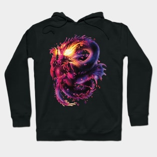 Purple Dragon Fire Hoodie